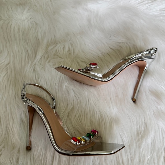 Gianvito Rossi
Ribbon 100mm crystal-embellished sandals - Picture 8 of 13